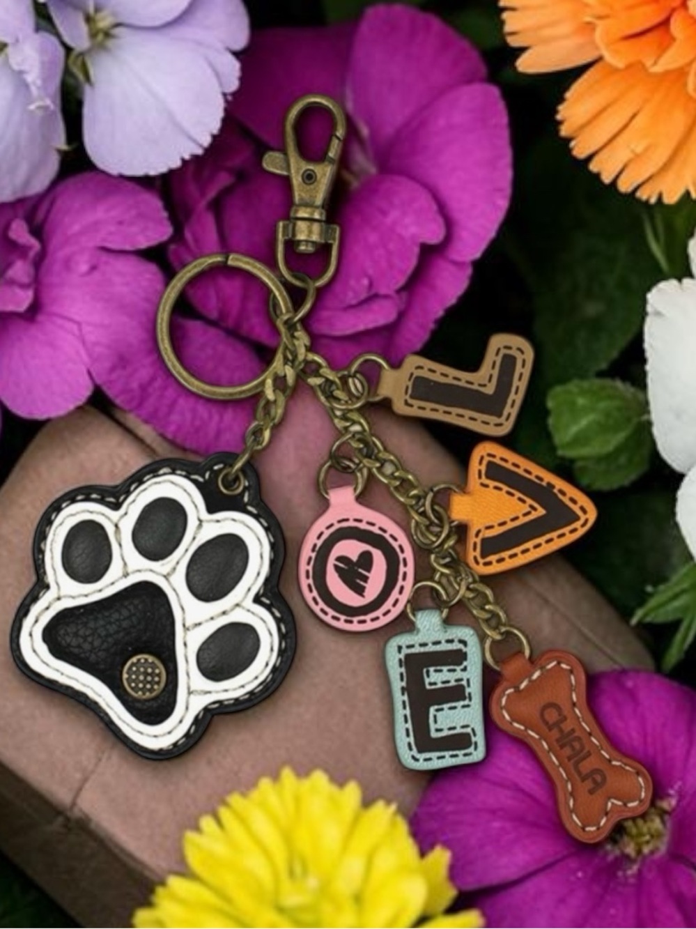 Chala Paw 🐾 bag charm key fob key chain🐾 PETA APPROVED!!
